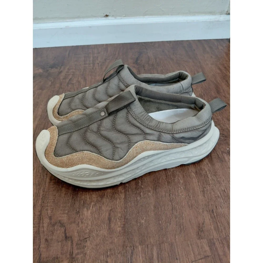 Hoka One One Ora Primo TP Antique Olive Oat Milk Unisex Men Sz 9.5 Women Sz 10.5